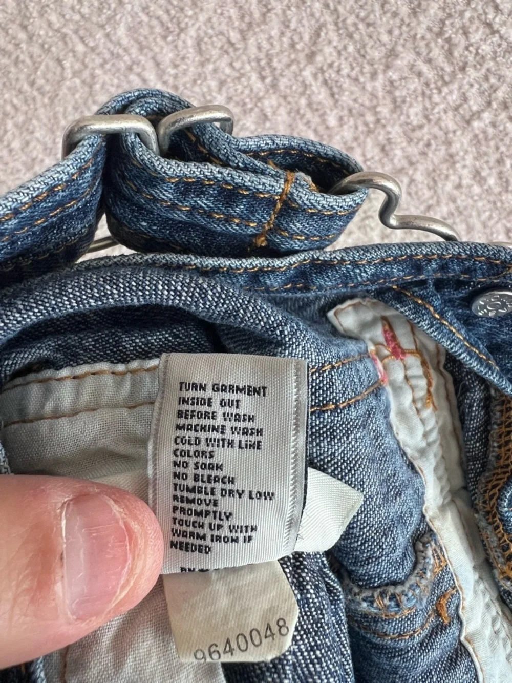 Osh Kosh B’Gosh Vintage‎ Retro Baby Blue Denim Overalls Dress Infant Size 24 Mon